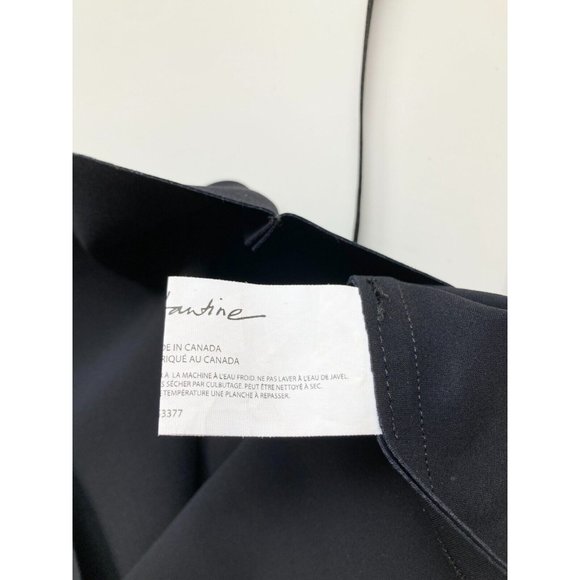 GRETA CONSTANTINE Faelyn Navy Neoprene Ruffle Trim Sheath Dress, Size XS - Picture 13 of 14